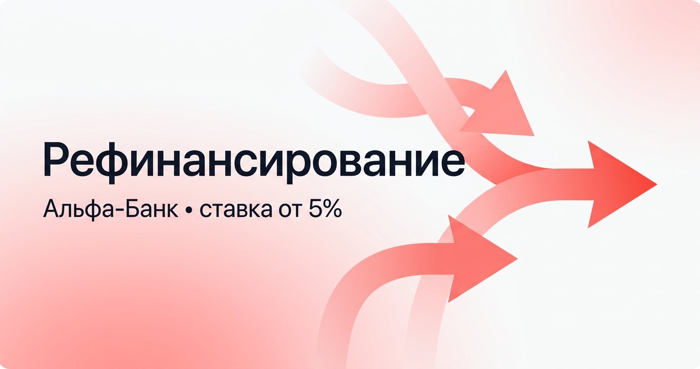 Рефинансирование кредита Альфа-Банк 2026: ставка от 5%